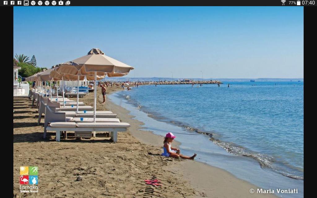Panikos Beach Apartment I Larnaca Exterior foto